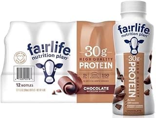 Baxter Expresss Fa!rlife Chocolate Nutrition Plan 30 g Protein Shakes - 12 pack, Lactose-Free 11.5 fl., oz. Bottles
