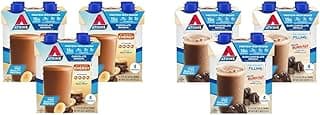 Atkins Chocolate Banana Protein Shake, 15g Protein & Dark Chocolate Royale Protein Shake, 15g Protein, Low Glycemic, 2g Ne...