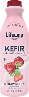 Lifeway Low Fat Kefir – Probiotic Drink with 10g Protein, 12 Live Active Cultures - Up to 99% Lactose Free, Gluten Free – ...