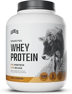 Sponsored Ad - Levels Grass Fed Whey Protein Powder, No Artificials, 24G of Protein, Vanilla Cinnamon, 5LB