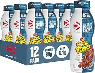 Dymatize Performance Protein Shake, Cocoa Pebbles, 30g Protein, 6.1g BCAA for Muscle Recovery, No Added Sugar, Low Fat, 24...