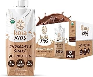 Sponsored Ad - Koia Kids Plant Based Protein Shake, Chocolate, Ready to Drink, 9g Protein, 4g Low Sugar, 4g Fiber, 21 Vita...
