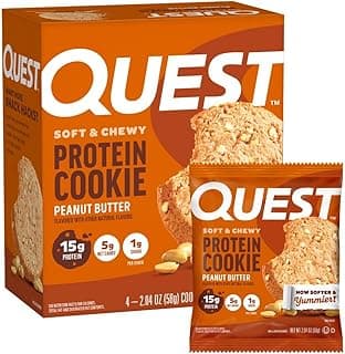 Quest peanut butter protein cookie listed by 180cal as a protein cookie under 180 calories