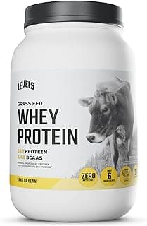 Sponsored Ad - Levels Grass Fed Whey Protein Powder, No Artificials, 24G of Protein, Vanilla Bean, 2LB