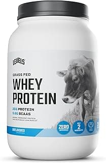 Sponsored Ad - Levels Grass Fed Whey Protein Powder, No Artificials, 25G of Protein, Unflavored, 2LB
