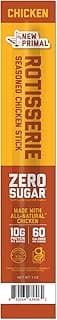 New Primal Rotisserie Style Chicken Stick, High Protein Zero Sugar Meat Stick, 1 OZ