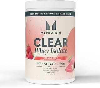 Sponsored Ad - Myprotein Clear Whey Isolate Protein Powder, 35 Servings, (1.9lbs) Strawberry, 20g Protein per Serving, Nat...