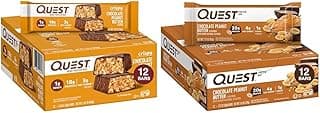 Quest Nutrition Crispy Chocolate Peanut Butter Hero Protein Bar, 18g Protein & Chocolate Peanut Butter Bars, High Protein,...