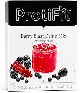 ProtiFit - High Protein Fruit Flavored Powder Drink Mix, 15g Protein, Low Calorie, Sugar Free, Ideal Protein Compatible, 7...