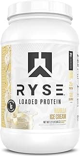 Sponsored Ad - RYSE Loaded Protein Powder - Vanilla Ice Cream - 25g Whey Protein Isolate & Concentrate with Prebiotic Fibe...