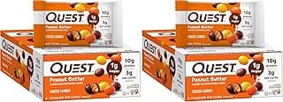 Quest Nutrition Coated Candies, Peanut Butter, Candy, 1g Sugar, 10g Protein, 4g Net Carbs, Gluten Free, Keto Friendly, (Pa...