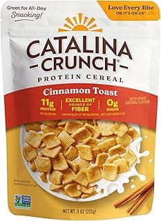 Catalina Crunch Protein Cereal | Sugar Free Breakfast Cereal with 11g of Protein | Gluten Free, Excellent Source of Fiber...