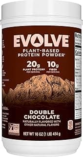 Evolve Protein Powder, Classic Chocolate, 20g Protein,10g Fiber, 1 Lb