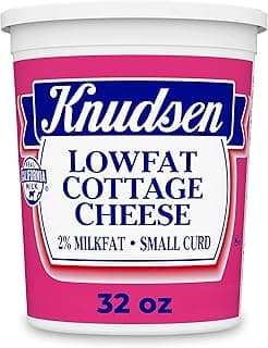 Knudsen Low Fat Cottage Cheese Small Curd with 2% Milkfat, 32 oz Tub
