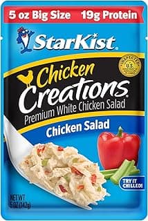 StarKist Chicken Creations Chicken Salad Pouch (5 oz - 1 Pack) Fully Cooked High Protein White Meat, Gluten Free, Soy Fre...