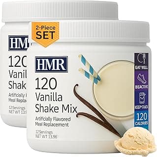 HMR 120 Shake Meal Replacement Powder | Vanilla Shake Mix to Support Healthy Weight Loss | 12g of Protein | Nutritional Dr...