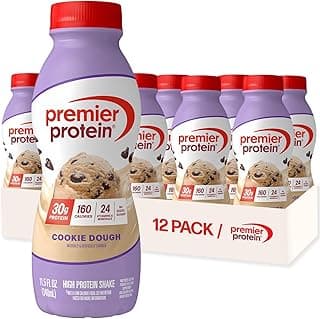 Premier Protein Shake, Cookie Dough, 30g Protein, No Added Sugar, 24 Vitamins & Minerals to Support Immune Health, 11.5 fl...