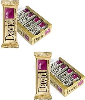 David Protein Bar, Red Velvet, 24 Protein Bars | 28g of Protein | 150 Calories | 0g of Sugar - High Protein, Low Carb, Glu...