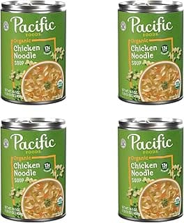 Pacific Foods, Soup Chicken Noodle Organic, 16.1 Ounce (Pack of 4)