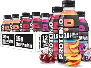 Sponsored Ad - Protein2o Hydration Drink - 2-in-1 Liquid Clear Whey Protein Isolate and Electrolyte Drink - 15g Protein, V...