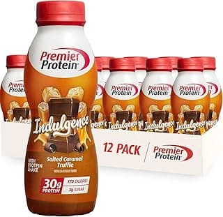 Premier Protein Shake INDULGENCE, Salted Caramel Truffle, 30g Protein, 170 Calories, 3g Sugar, 11.5 fl oz, 12 Pack (Packag...