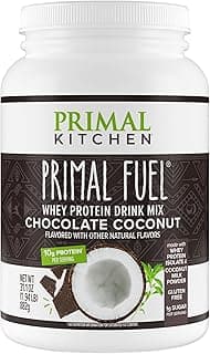 Primal Kitchen Primal Fuel Chocolate Coconut Whey Protein Powder, Gluten and Soy Free, 1.94 Pounds