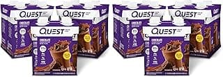 Quest Nutrition Ready To Drink Chocolate Protein Shake,30g Protein,4g Net Carbs,Gluten Free,Keto Friendly,11 fl oz,(Pack o...