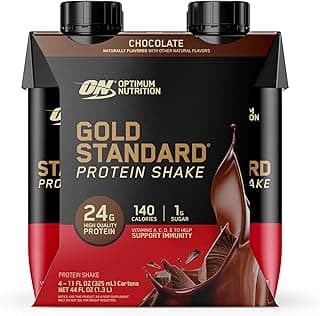 Optimum Nutrition Gold Standard Protein Shake, 24g Protein, Ready to Drink Protein Shake, Gluten Free, Vitamin C for Immun...