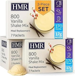 3-Pack HMR 800 Shake Meal Replacement Mix | Vanilla Shake Powder to Support Healthy Weight Loss | 17g of Protein | Easy to...