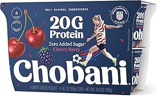 Chobani® 20g Protein Lowfat Greek Yogurt Cherry Berry 6.7oz 4PK