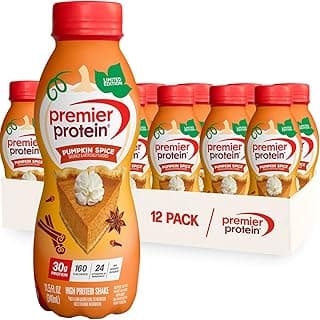 Premier Protein Shake, LIMITED EDITION Pumpkin Spice, 30g Protein, No Added Sugar, 24 Vitamins & Minerals to Support Immun...