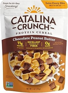 Catalina Crunch protein cereal listed by 180cal as a high protein cereal under 180 calories