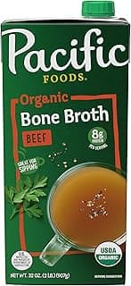 Pacific Foods Organic Beef Bone Broth, 32 oz Carton