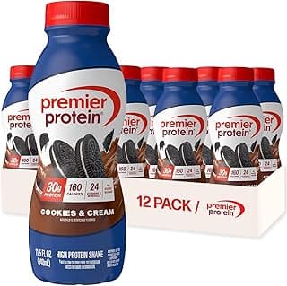 Premier Protein Shake, Cookies & Cream, 30g Protein, No Added Sugar, 24 Vitamins & Minerals to Support Immune Health, 11.5...