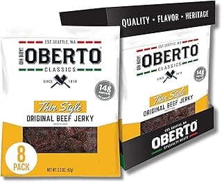 Sponsored Ad - Oberto Classics Thin Style Beef Jerky, Original Flavor, No Artificial Ingredients, High Protein, Gluten Fre...