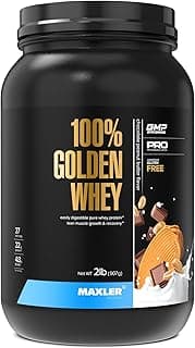 Sponsored Ad - Maxler 100% Golden Whey Protein - 22g of Protein per Serving - Whey Protein Powder for Pre Post Workout - F...