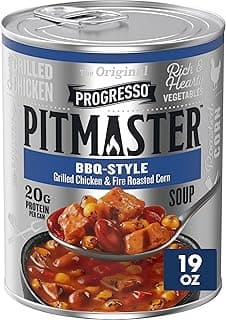 Progresso Pitmaster BBQ Style, Grilled Chicken and Fire Roasted Corn, Gluten Free, Canned Soup, 19 oz