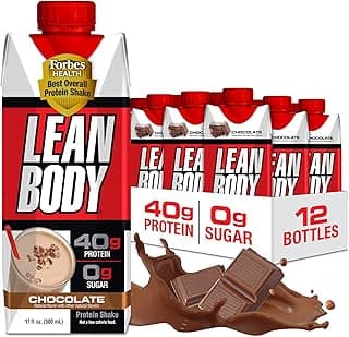 Sponsored Ad - Labrada Lean Body Ready-to-Drink Chocolate Protein Shake, 40g Protein, Whey Blend, 0 Sugar, Gluten Free, 22...