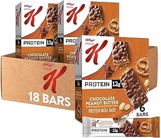 Sponsored Ad - Special K Bar Protein Meal Bars, 12g Protein, Meal Replacement, Chocolate Peanut Butter (3 Boxes)