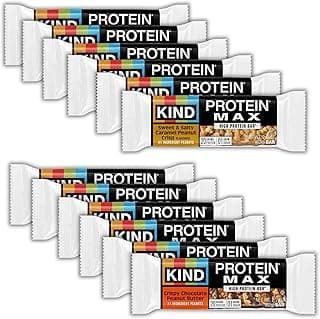 Sponsored Ad - KIND Protein MAX Bars Variety Pack, Gluten Free, Low Sugar, High Fiber Snacks, Sweet & Salty Caramel Peanut...
