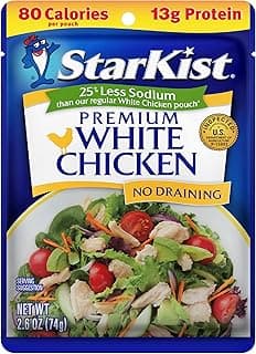 StarKist Less Sodium Premium White Chicken - 2.6 oz Pouch (Pack of 1)