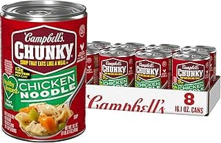 Campbell’s Chunky Soup, Healthy Request Chicken Noodle Soup,16.1 Oz Can