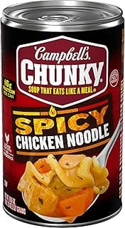 Campbell's Chunky Soup, Spicy Chicken Noodle Soup, 18.6 oz Can