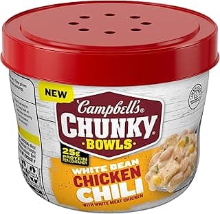 Campbell’s Chunky White Bean Chicken Chili, 15.25 oz Bowl