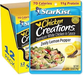 StarKist Chicken Creation Zesty Lemon Pepper - 2.6 oz Pouch (Pack of 12)