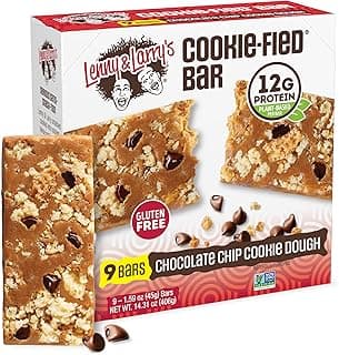 Lenny & Larry's Cookie-fied Bar – Chocolate Chip Cookie Dough Vegan Protein Bars 9x45g – Healthy Snacks with 12g Plant Pro...