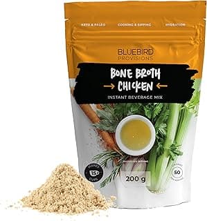 Sponsored Ad - BLUEBIRD PROVISIONS Chicken Bone Broth Powder - Low Sodium Savory Protein Powder - Carnivore Protein Powder...