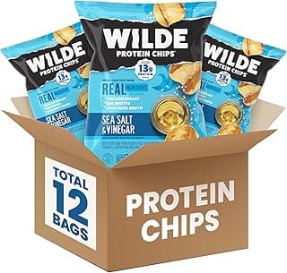 WILDE Protein Chips, High Protein Snacks for Adults, Keto Chips, Gluten Free, Low Carb Snack Box Made with Real Ingredient...