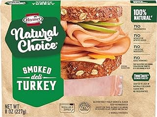 HORMEL NATURAL CHOICE Sliced Smoked Deli Turkey, 8 Oz.