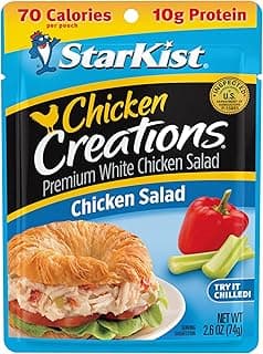 StarKist Chicken Creations Chicken Salad Pouch (2.6 oz - 1 Pack) Fully Cooked High Protein White Meat, Gluten Free, Soy Fr...